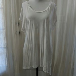 Gap, tunic white tee dolman sleeve M